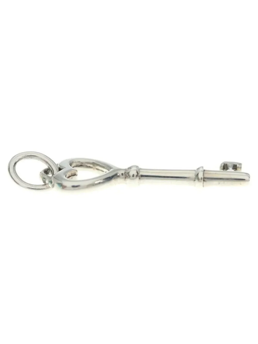 Tiffany & Co Heart Key Pendant Silver